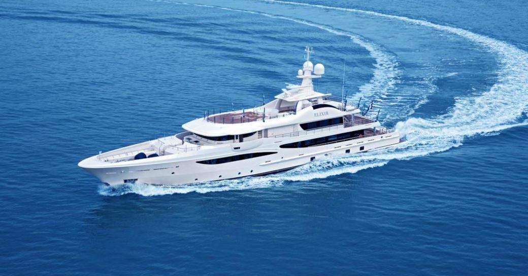 Superyacht Elixir underway