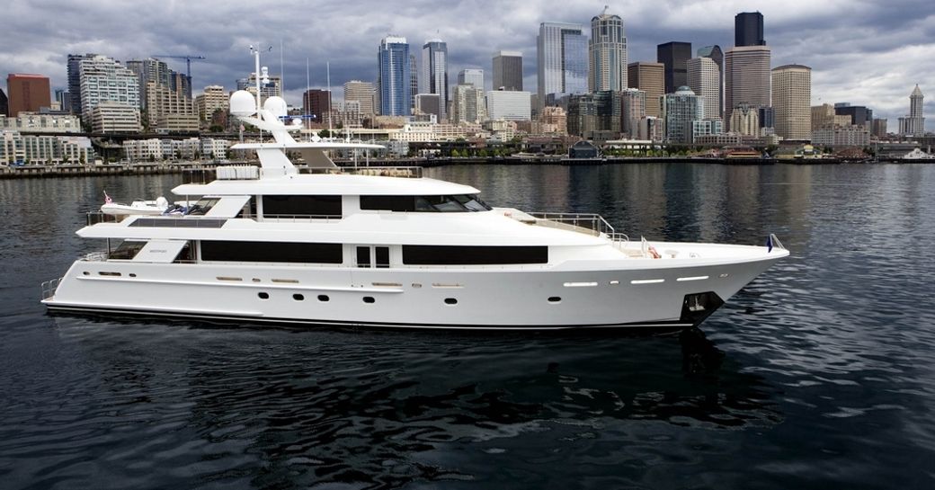 motor yacht 'Far Niente' attending Newport Charter Show 2015