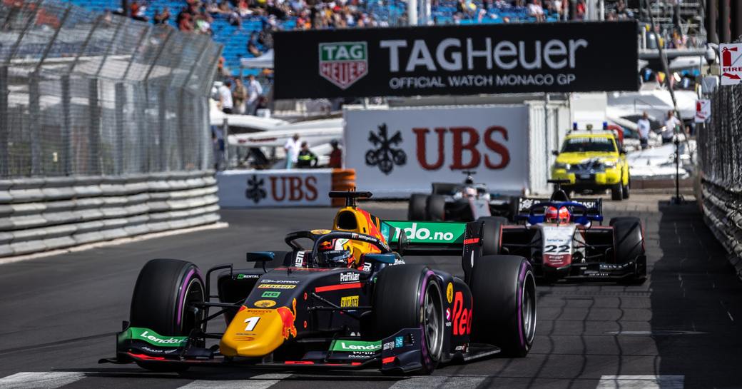 F1 cars in action on Circuit de Monaco