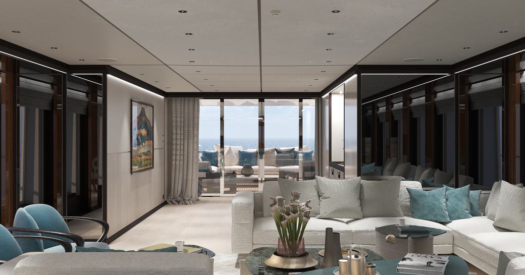 Interiors onboard charter yacht SOLEMATES