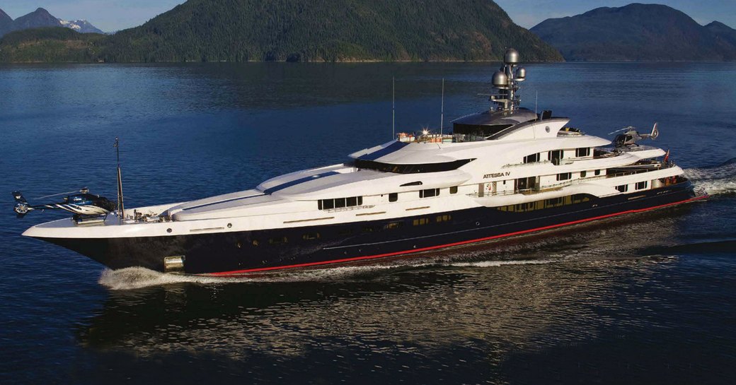 Superyacht ATTESA IV at sea