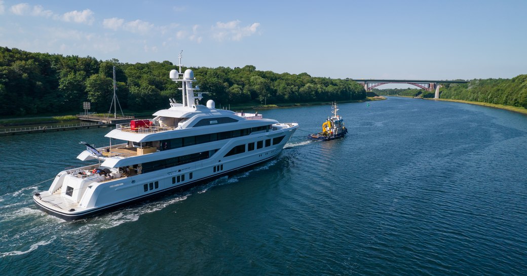 Superyacht MIZA undertakes sea trials in Germany