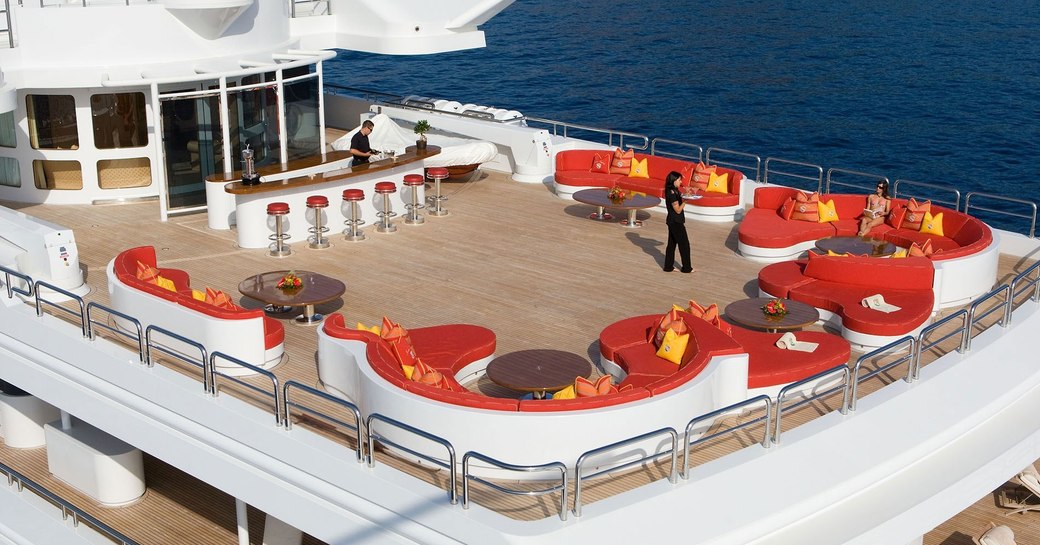 The enormous deck areas on board INDIAN EMPRESS