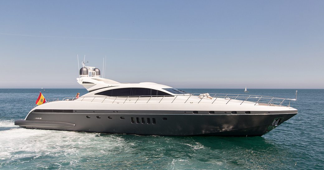 Five stars motor yacht cruising waters