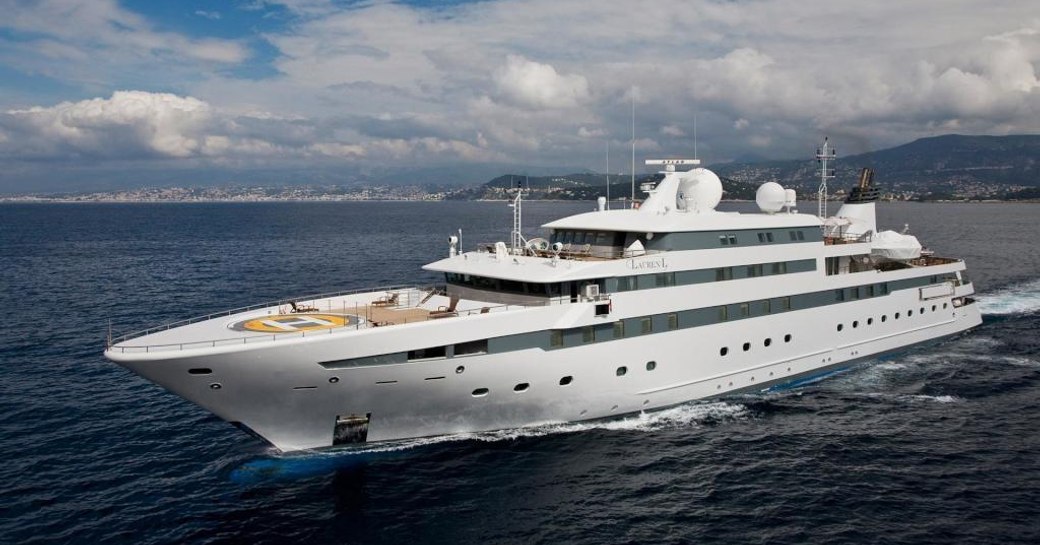 Superyacht 'Lauren L' underway