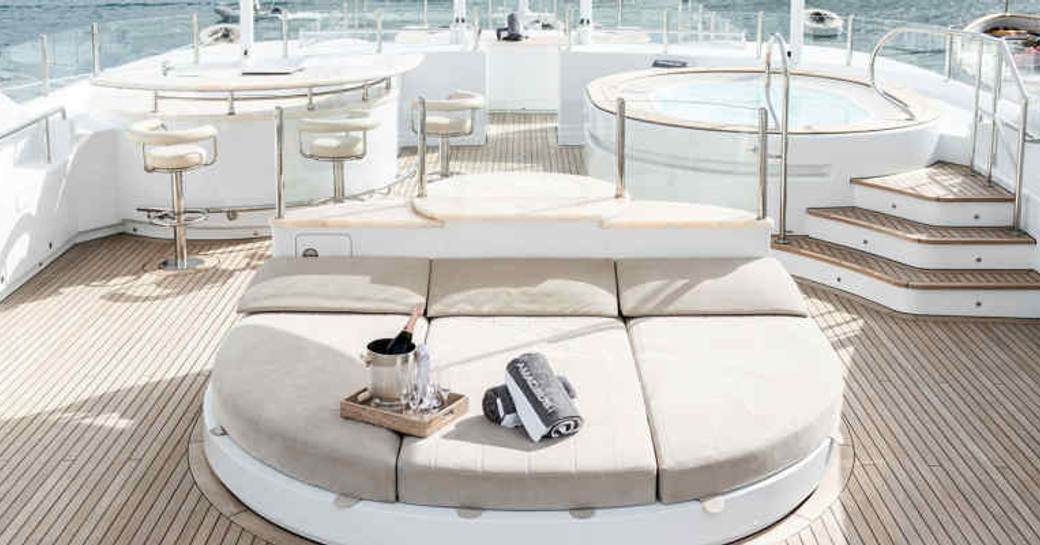 Sundeck onboard MY Amadeus I