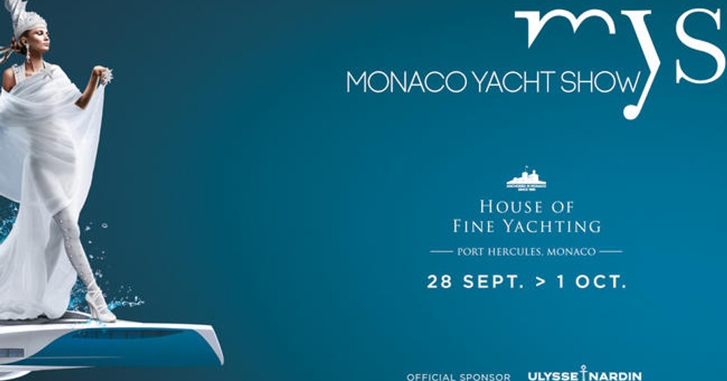 A promotional poster for the Monaco Yacht Show 2016