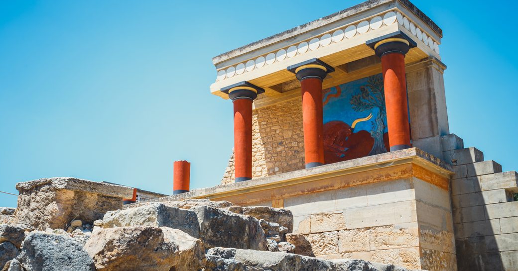 Ground view of the Palace of Knossos