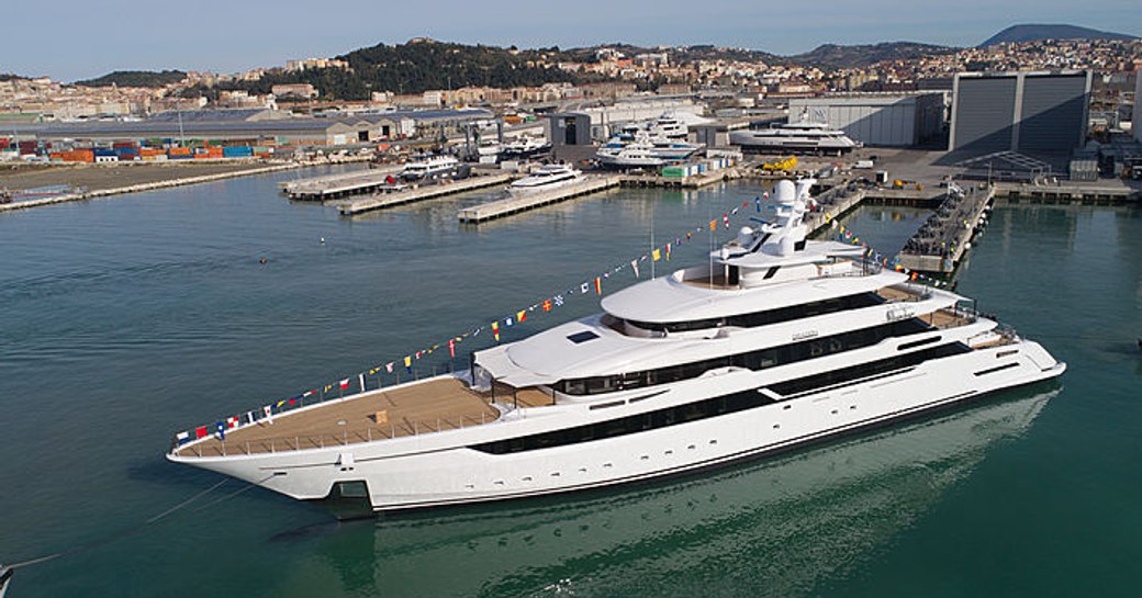 Superyacht DRAGON underway