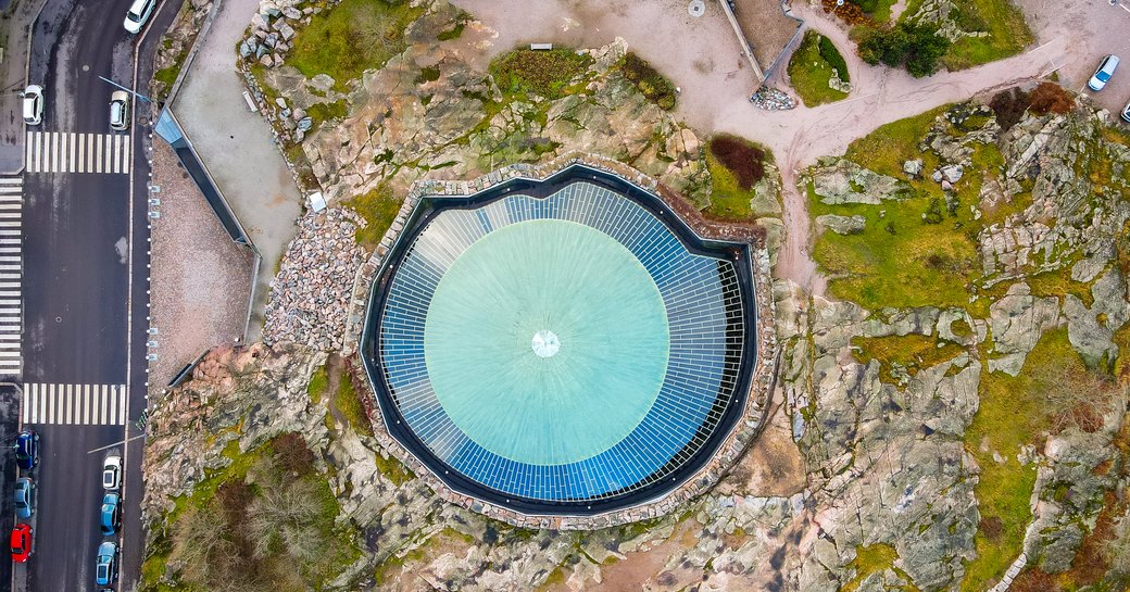  Temppeliaukio church in Helsinki city centre