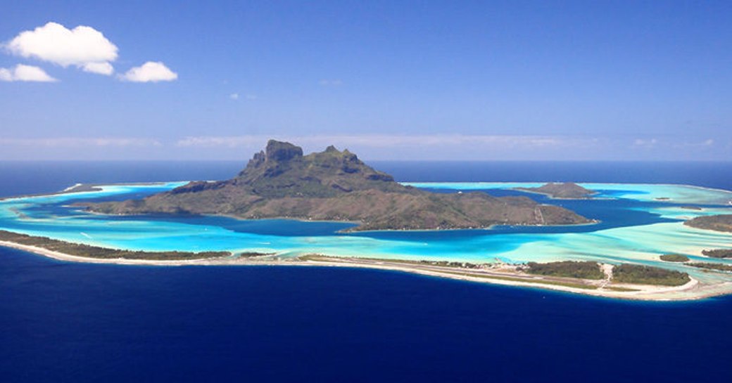 French Polynesia as seen from above