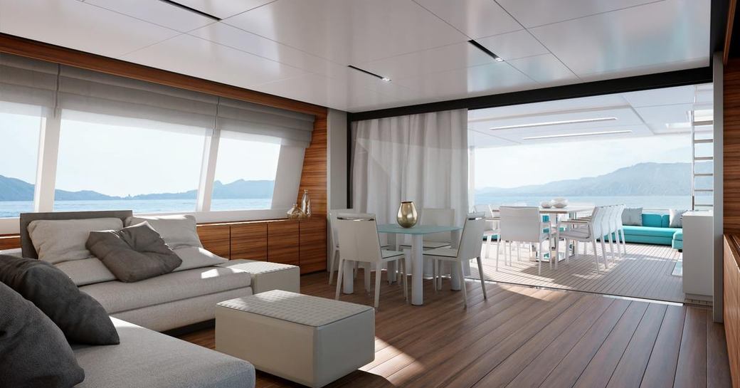 main salon on luxury yacht penelope