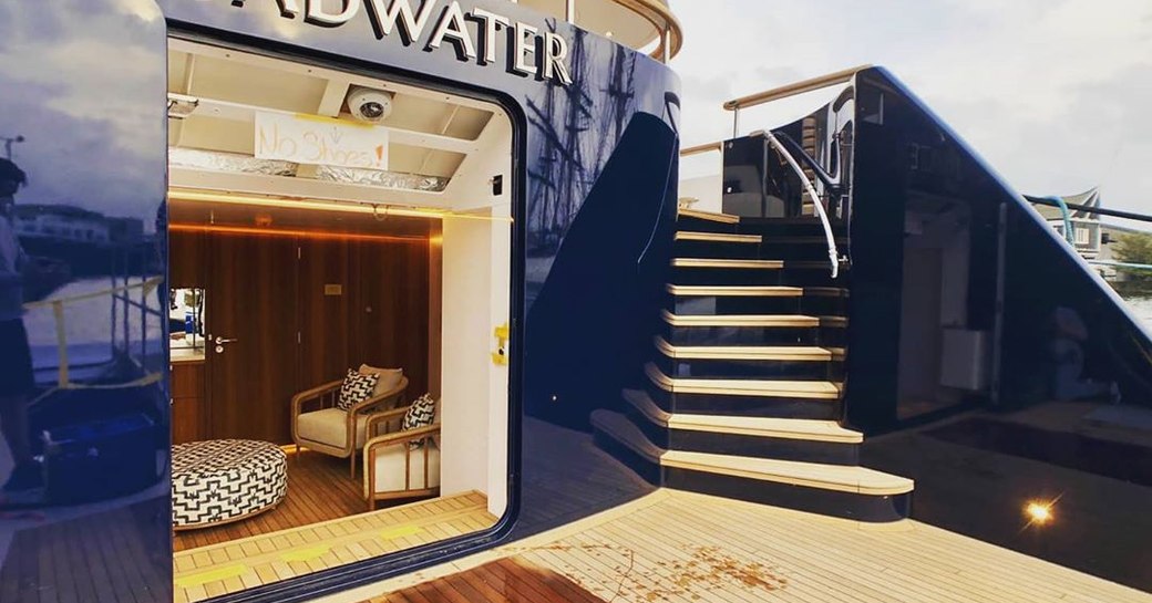 feadship yacht broadwater's beach club