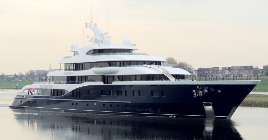 Superyacht SYMPHONY at anchor
