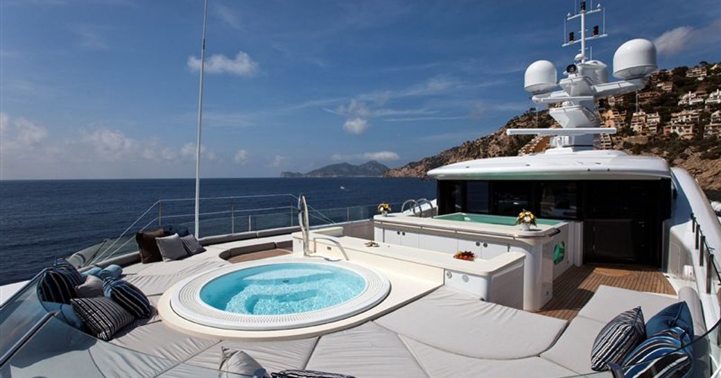 Forward sundeck on board charter yacht VENTUM MARIS