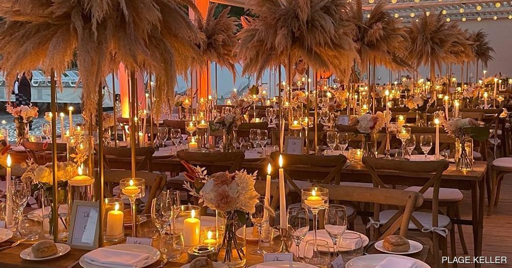 Restaurant Le César Antibes dining area