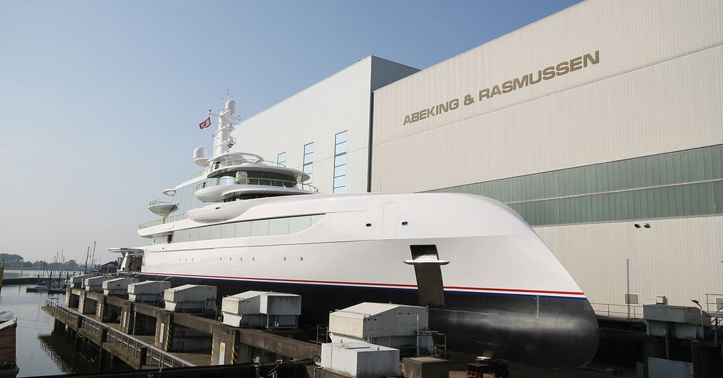 Luxury yacht EXCELLENCE about to be launched