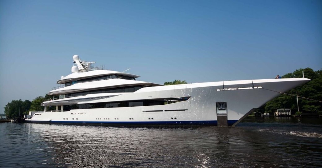 Feadship superyacht JOY at anchor