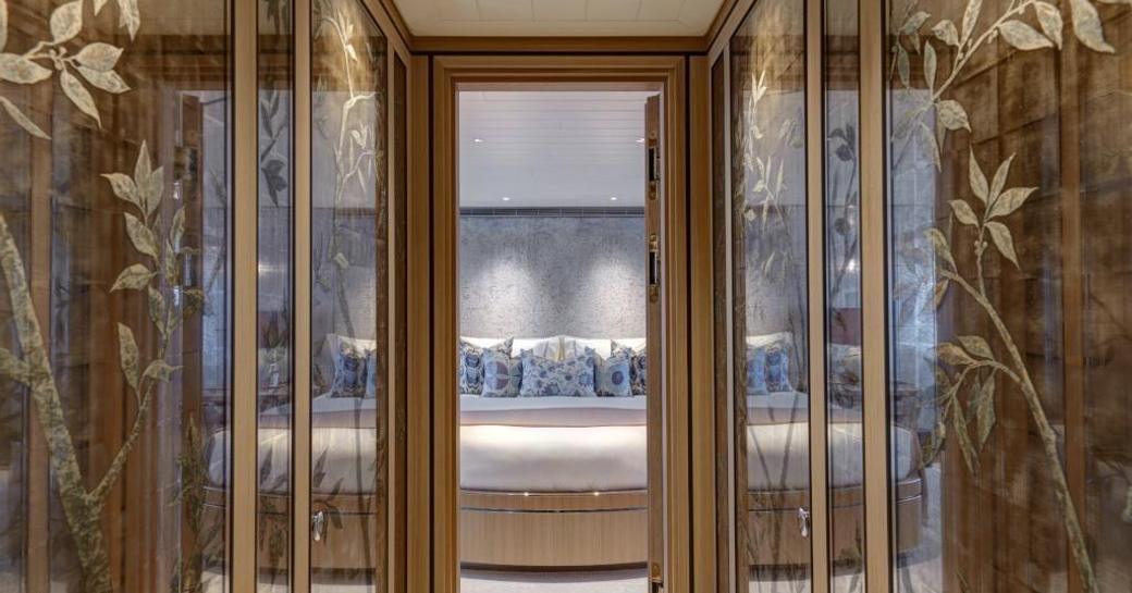 The master cabin of Feadship luxury yacht JOY