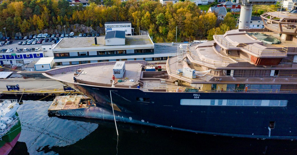 rev ocean yacht under construction in norway