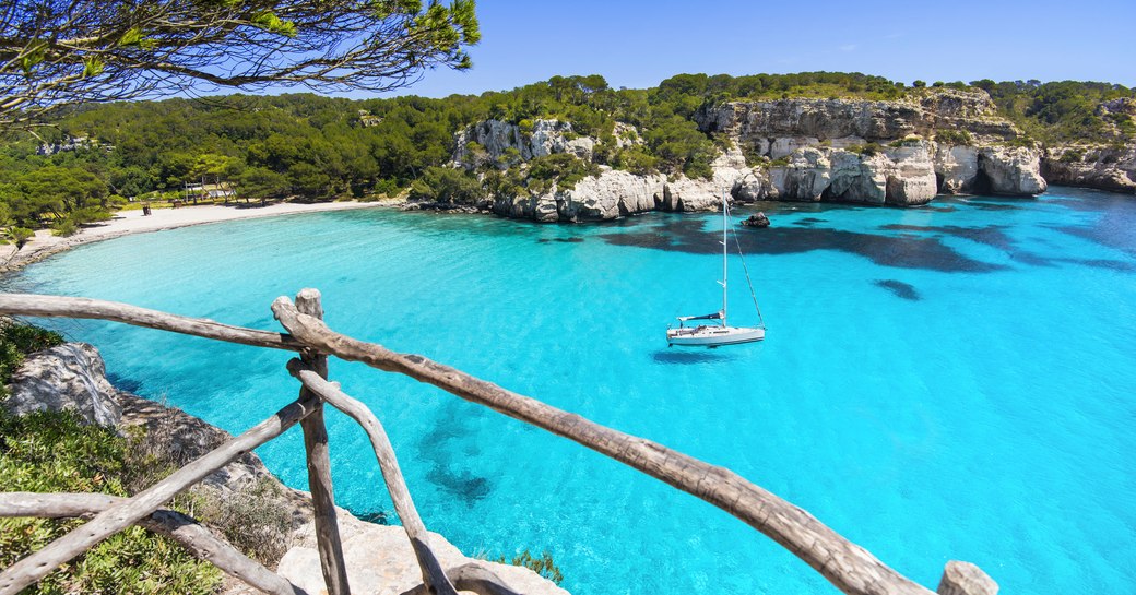 Beautiful turquoise waters of Ibiza