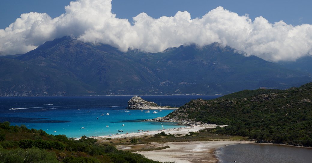 Lodo beach in the west of Corsica