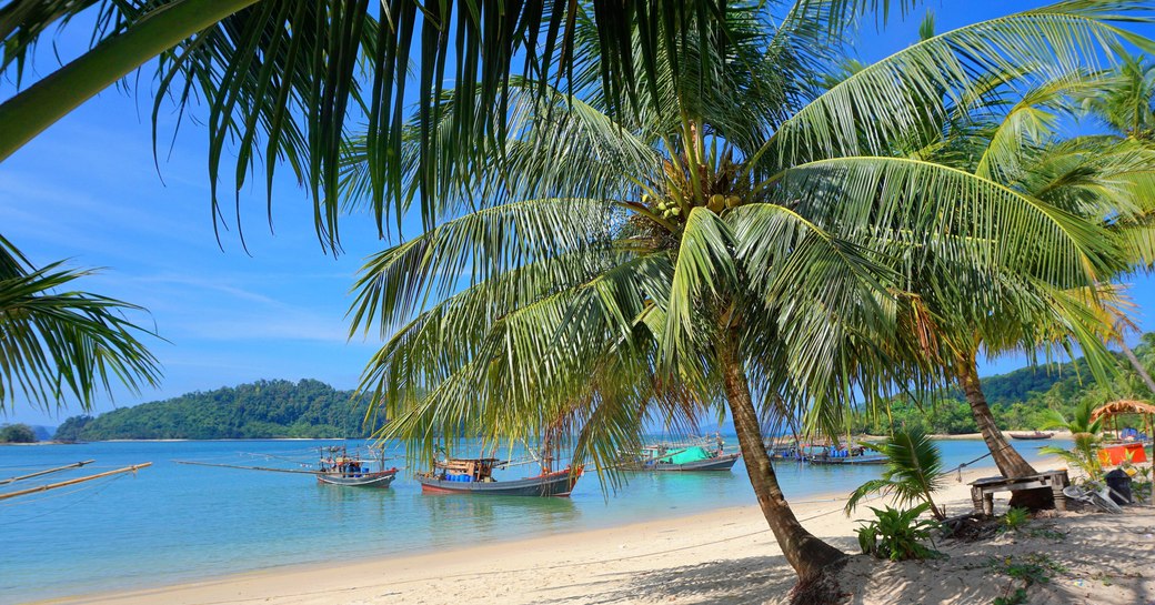 A secluded beach in the Mergui Archipelago on the Andaman Sea