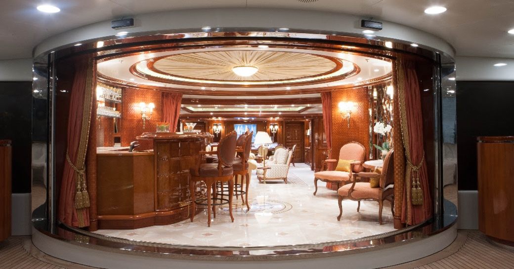 The interior of superyacht 'St David'