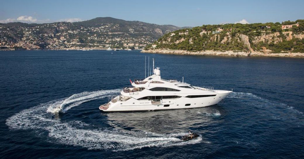 Superyacht THUMPER and her extended tenders