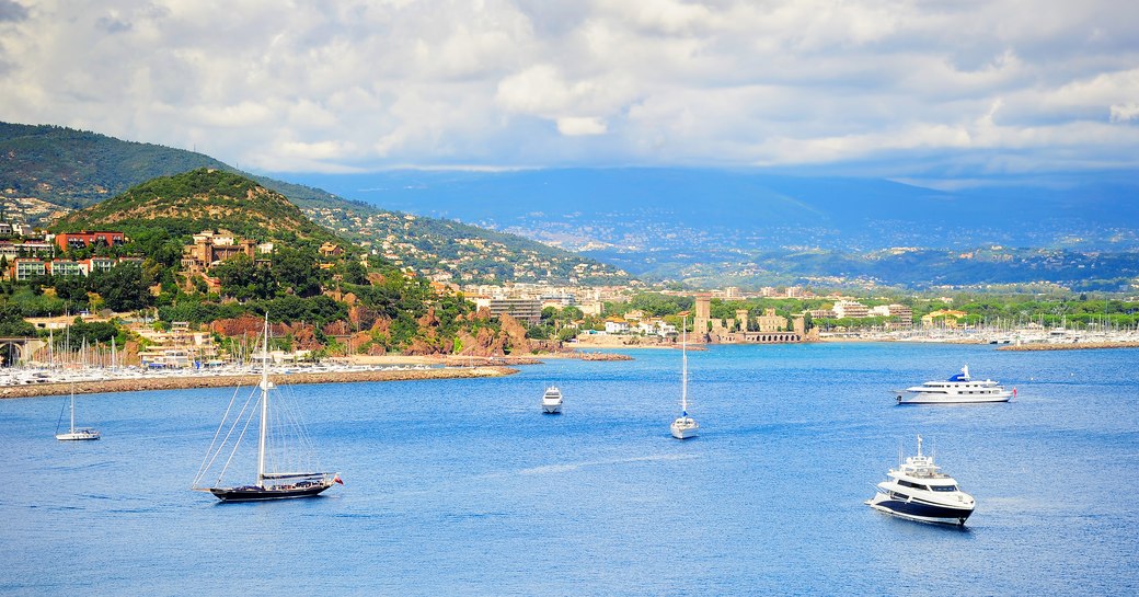 Overview of the coastline along the French Riviera
