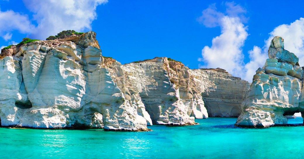 cliffs of milos in greece