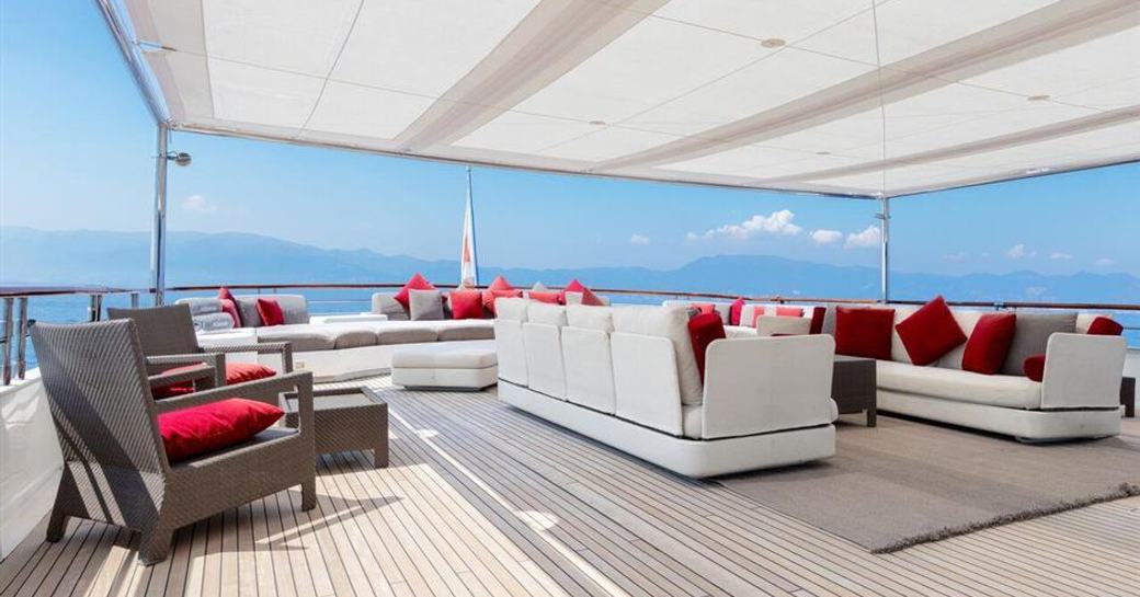 aft deck seating area on board luxury yacht itoto