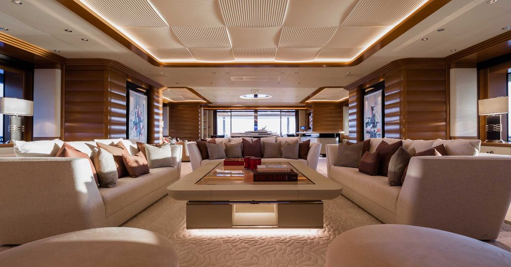 inside luxury yacht photo