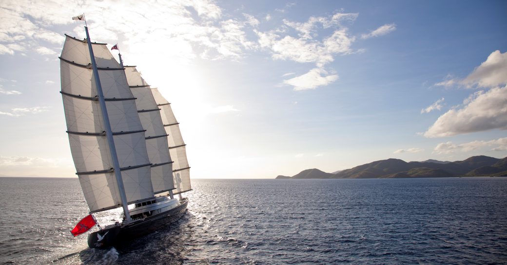 Sailing yacht 'Maltese Falcon' underway