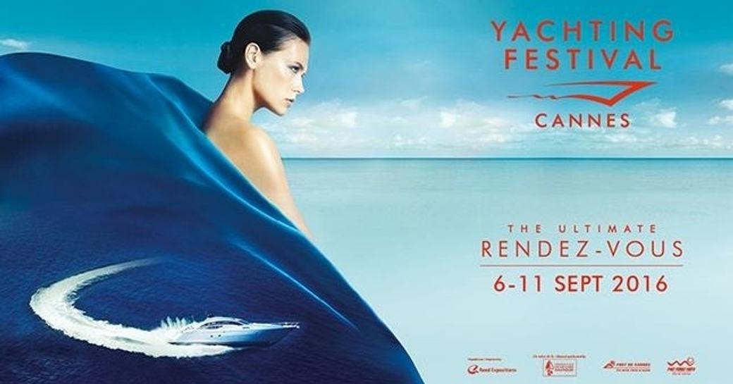 The promotional material for the Cannes Yachting Festival 2016