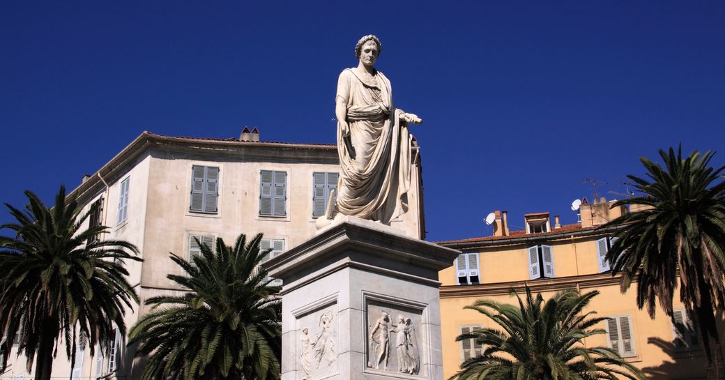 statue of Napoleon in Ajaccio, Corsica