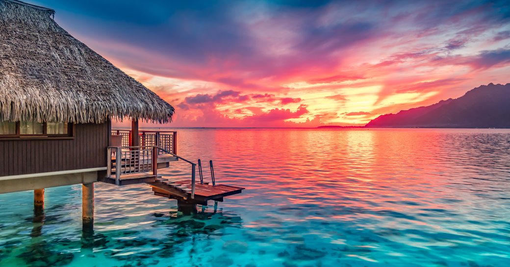 Tahiti at sunset