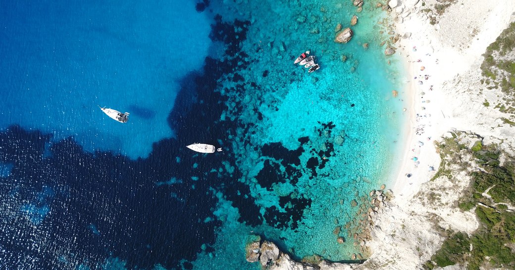 Luxurious Erimitis Beach on Greek island of Paxos