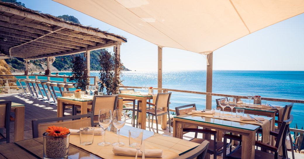 Ocean view dining at Amante, Ibiza