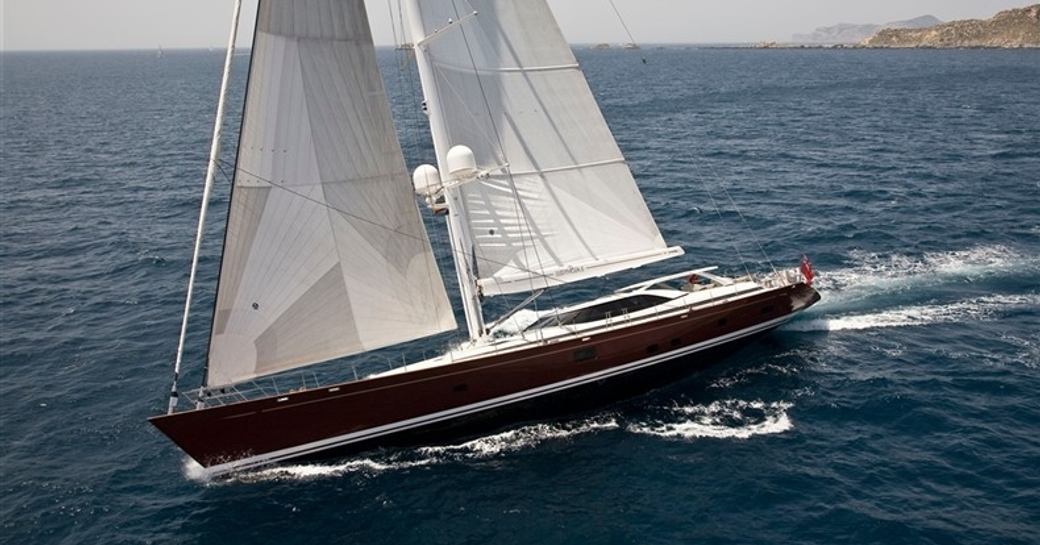Sailing yacht 'Ludynosa G' underway