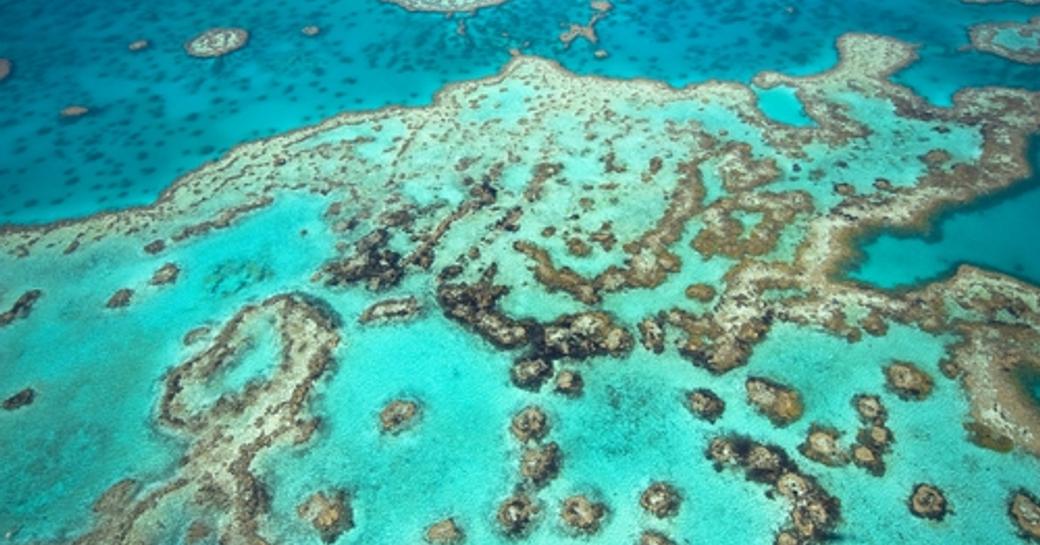 Aerial view of Australia's Great Barrier Reef