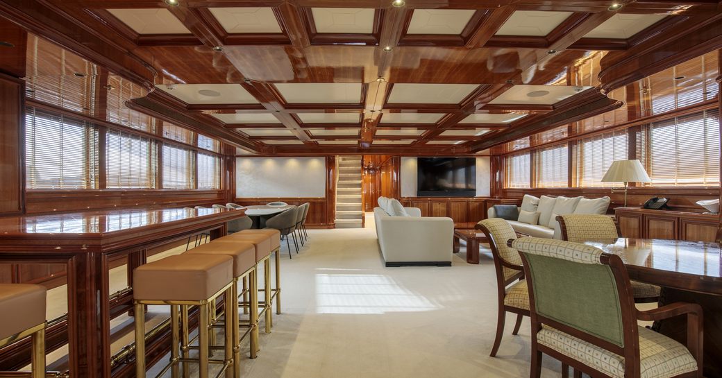 refreshed interior onboard motor yacht BASH