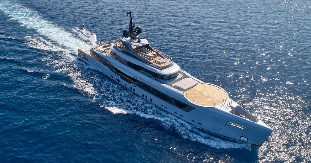 Superyacht GECO on water