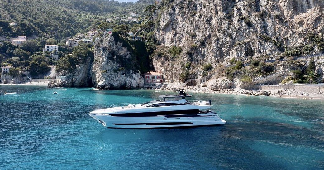 Dopamine luxury yacht charter in turquoise blue waters