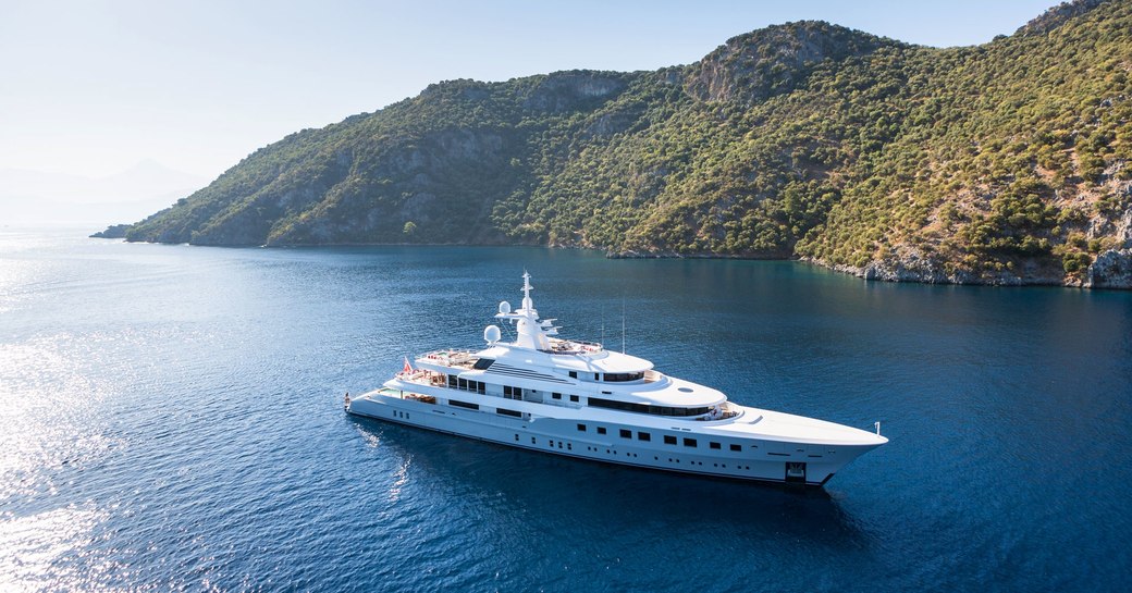 superyacht AXIOMA cruising for charter in the beautiful cruising grounds of the Caribbean
