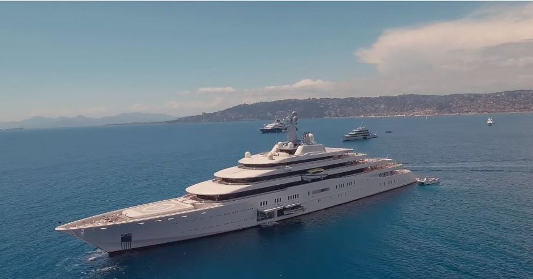 The port side of Superyacht ECLIPSE 