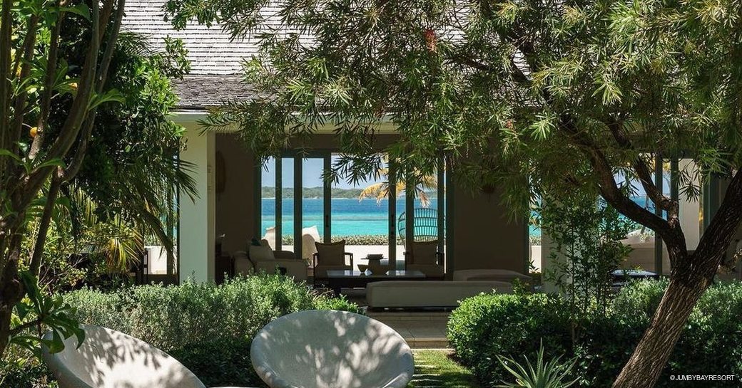luxury spa Jumby Bay in Caribbean