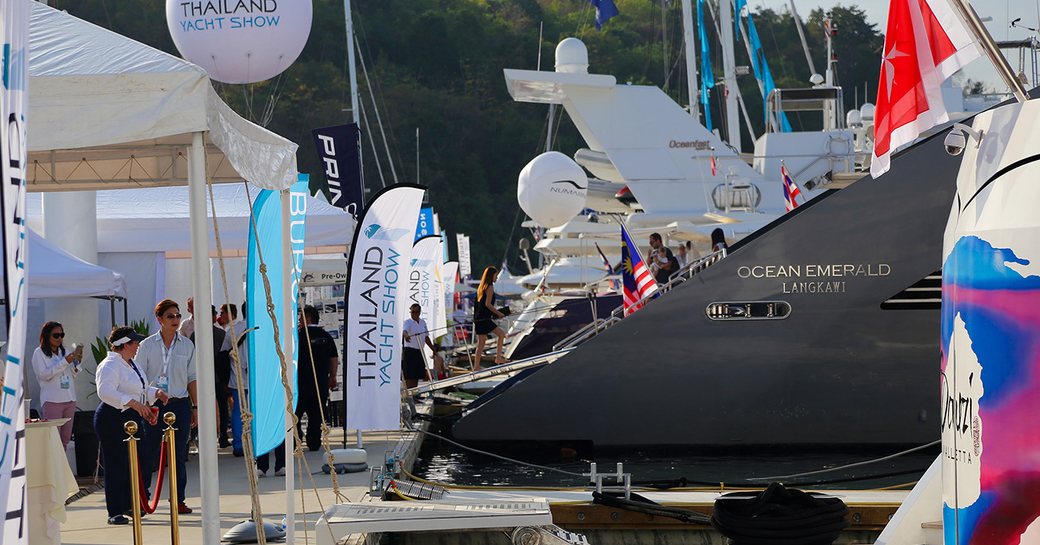 motor yacht Ocean Emerald wows visitors at the Thailand Charter Yacht Show 2016