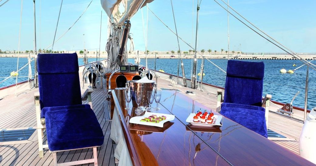 Sailing Yacht 'THIS IS US''s deck sun loungers