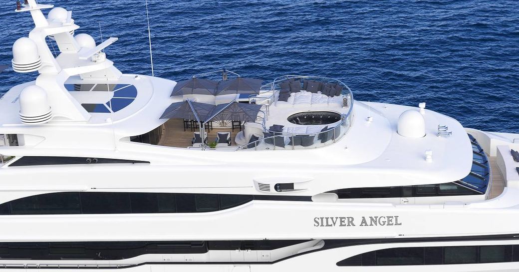 Superyacht Silver Angel top deck
